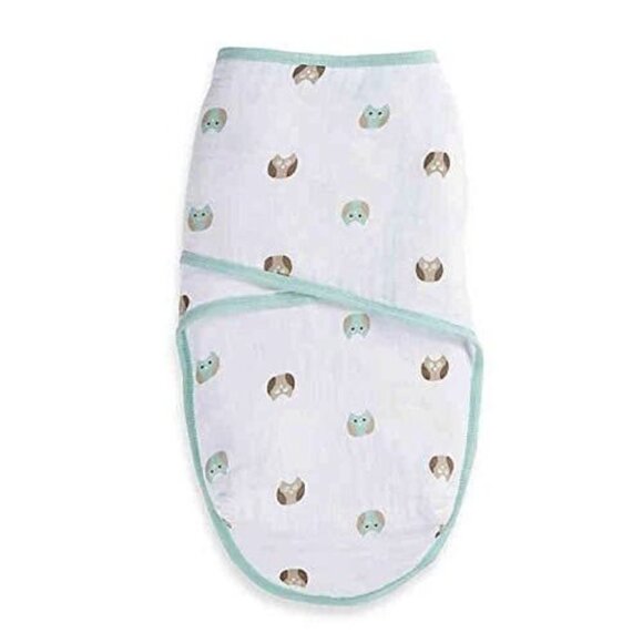 aden + anais Easy Swaddle Wrap in Goodnight Owl - Small/Medium (7-14 lbs) - NWT - Picture 1 of 2